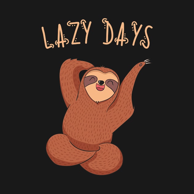 Lazy Days Sloth by divawaddle