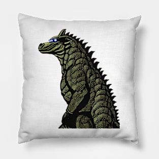 Retro Godzilla Pillow