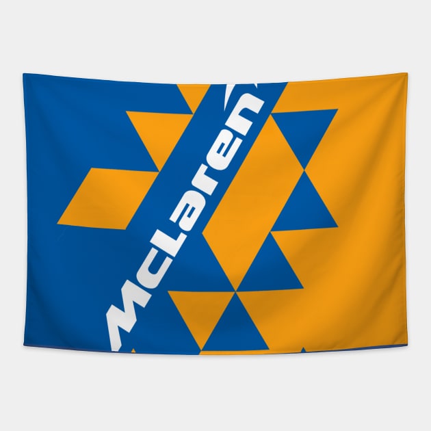 Mclaren Formula 1 Team Design Tapestry by Style Unleashed