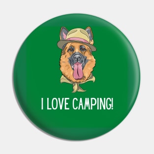 I Love Camping Pin