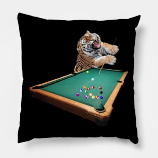 Tiger Billiards Pillow