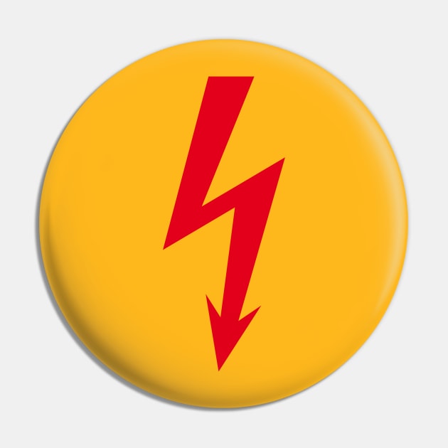 Flash / Blitz / Éclair / Rayo / Fulmine (Red) Pin by MrFaulbaum