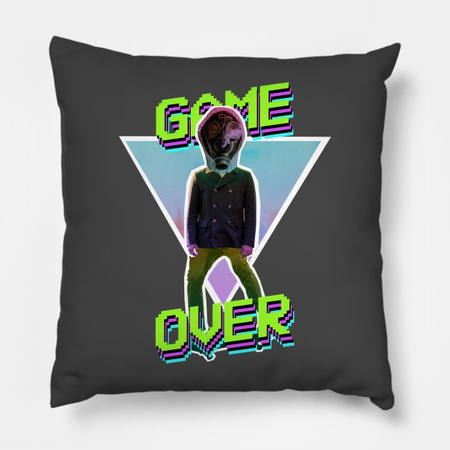 Game Over Toxic Gamer Pillow by Tip Top Tee's