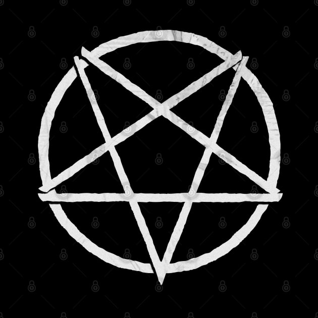 White Satanic Pentagram | Hail Satan by WearSatan