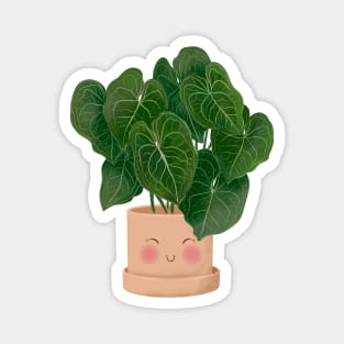 Cute Anthurium Plant Magnet