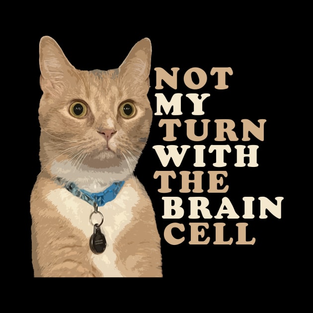 One Brain Cell - Orange Cat by RS