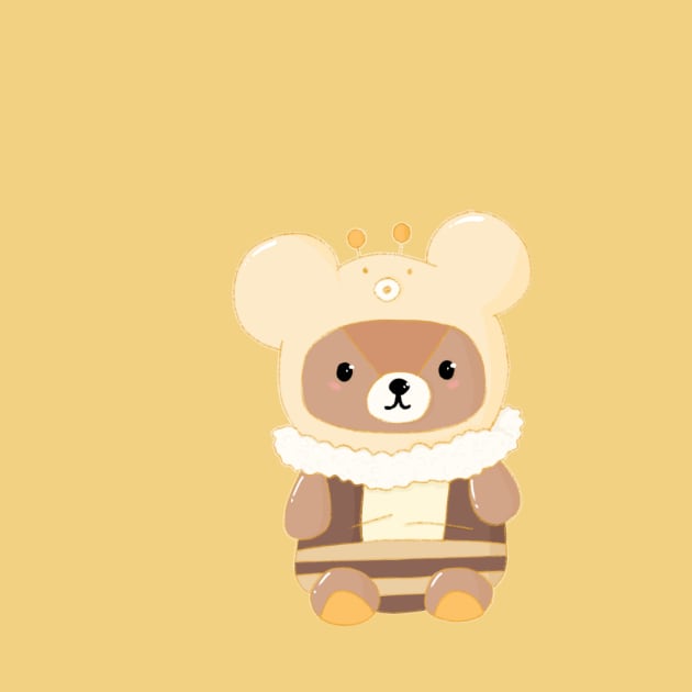 Honey Bee Bear by Mydrawingsz