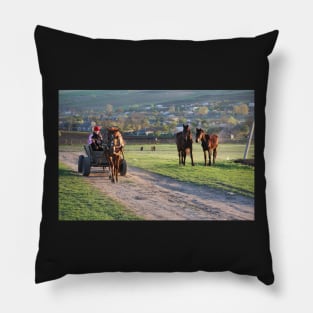 Rural Rush-hour Moldova Pillow