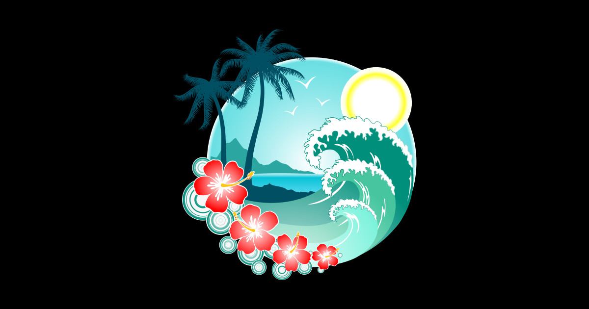 Hawaiian Island - Hawaii - Sticker | TeePublic