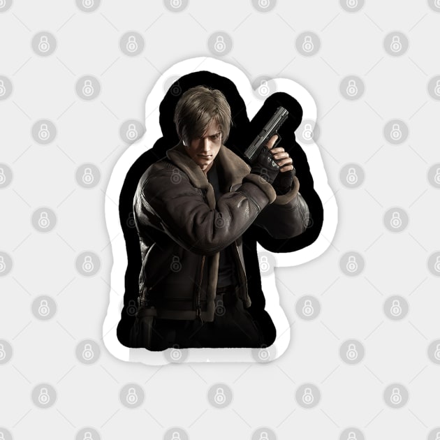 leon s. kennedy Magnet by OM Des