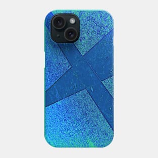 Vibrant blue intersecting lines Phone Case