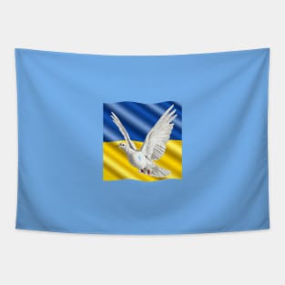 Dove of peace in Ukraine Tapestry