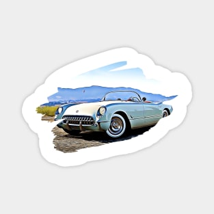 Corvette C1 Classic Art Print Magnet