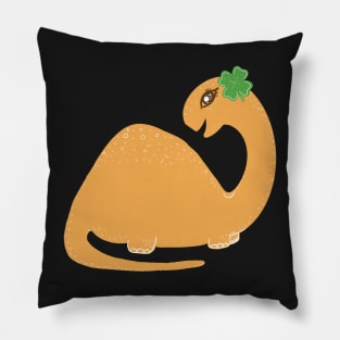 Shamrock dino st patricks day Pillow