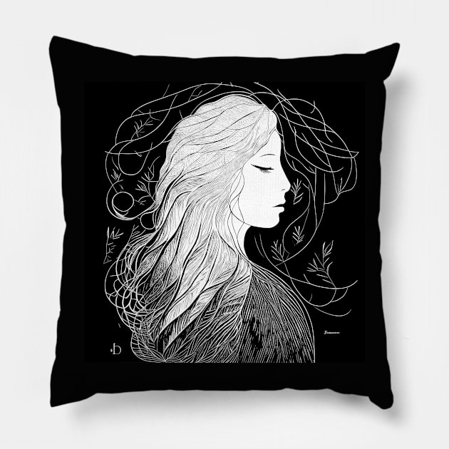 Serenity Pillow by Tiberiuss