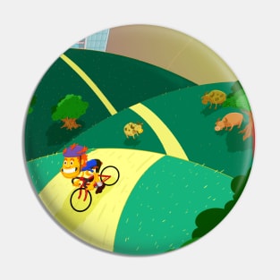 Bicycling Pin