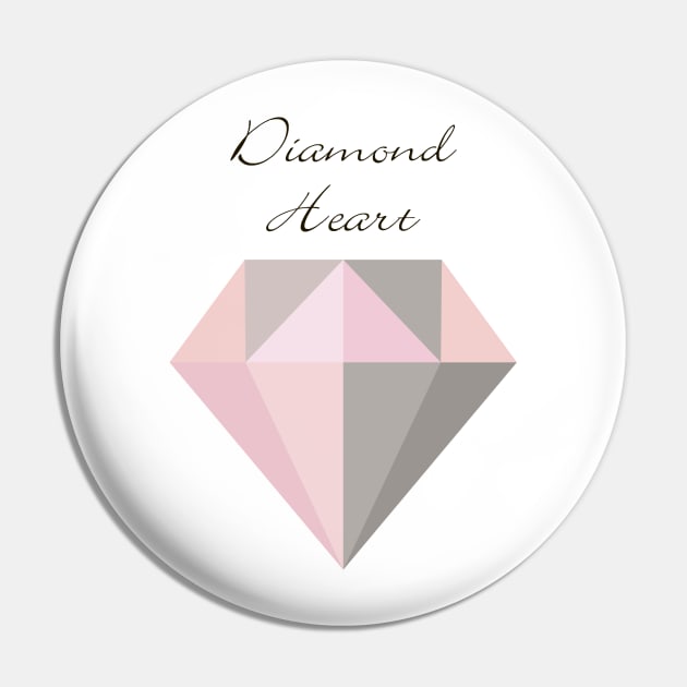 Diamond heart Pin by AliJun