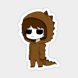 masky dinosaur chibi Magnet