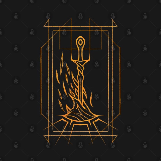 Minimalist Bonfire by njonestees