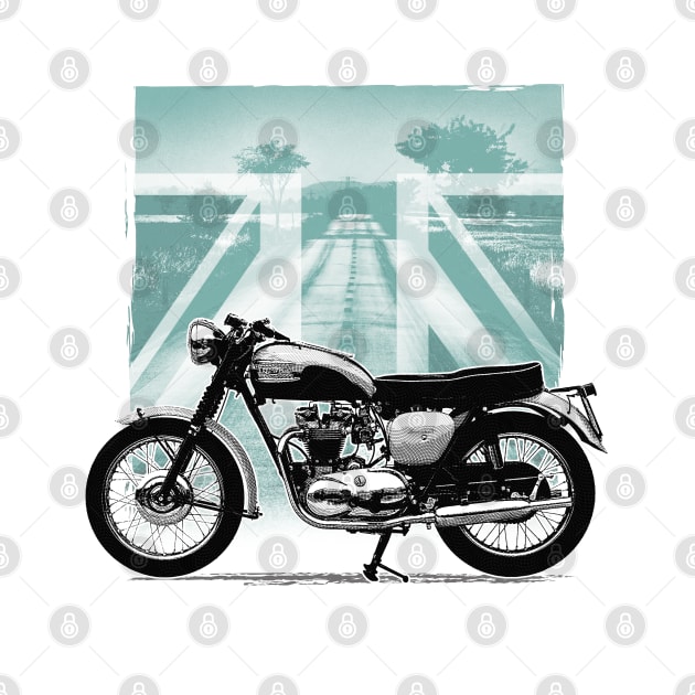 Classic Triumph Bonneville by Cimbart