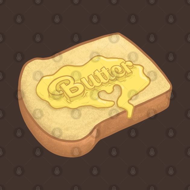 Butter Lettering on Toast by Khotekmei