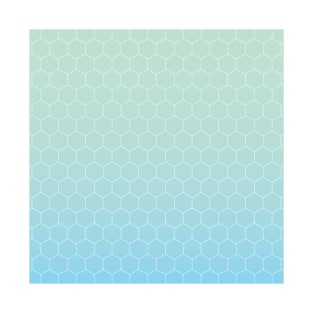 Cyan honeycomb T-Shirt