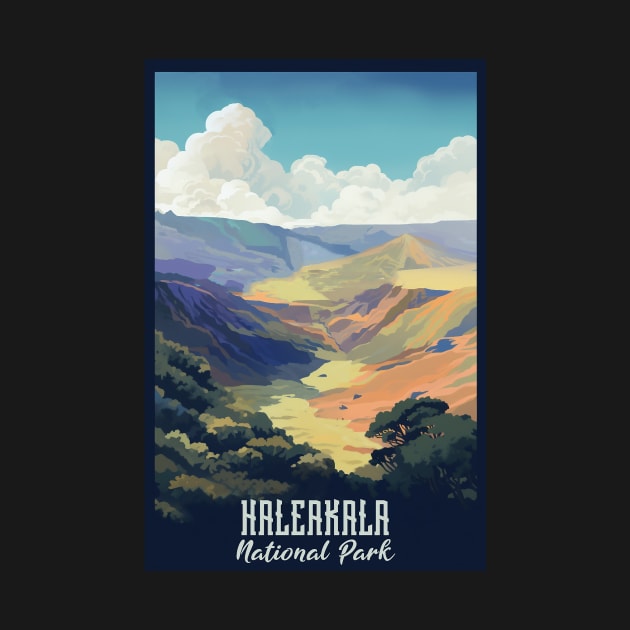 Haleakala National Park Travel Poster by GreenMary Design