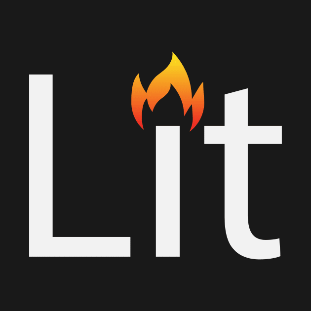 Lit artistic typographic logo by BL4CK&WH1TE 