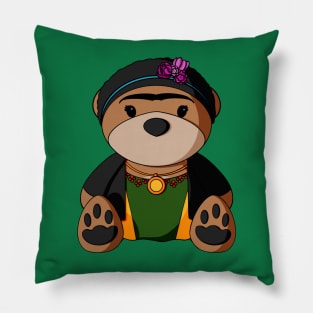 Frida Kahlo Teddy Bear Pillow