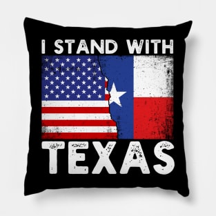 Pro Trump | I Stand With Texas Pillow