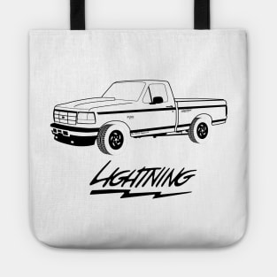 1992-1996 F150 Lightning Black Print Tote