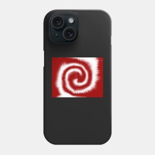 Red and White Game Day Tie Dye Phone Case