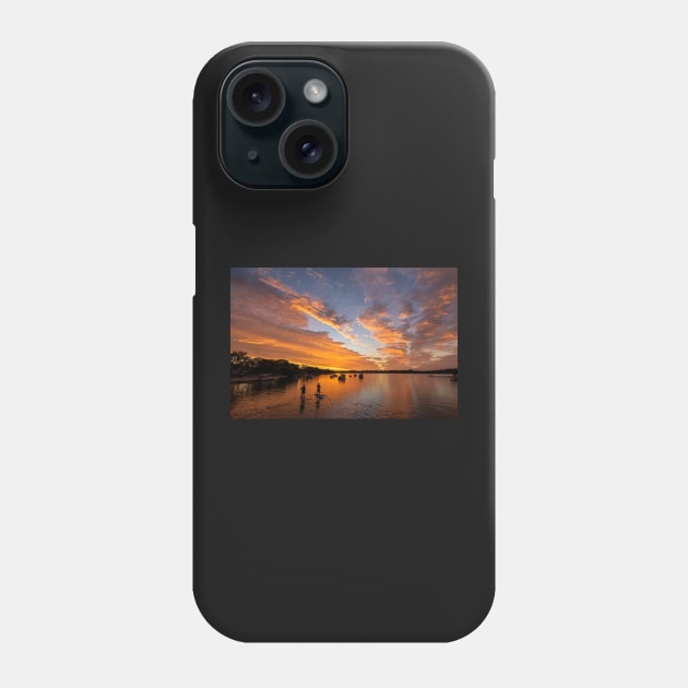 Paddling Into Sunset, Sunshine Coast Phone Case by AndrewGoodall