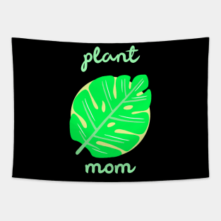 Plant Mom Monstera Leaf Tapestry