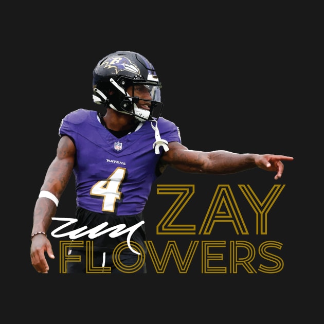 Zay Flowers by CovpaTees