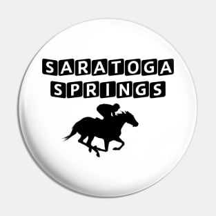 Saratoga Springs Horse Racing Pin