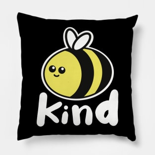 Bee Kind Kawaii Bee Pun Pillow