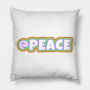 At Peace Symbol Pillow