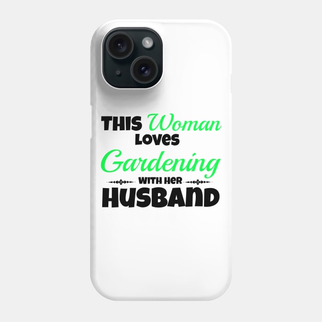 This woman loves gardening with her husband Phone Case by Lin Watchorn 