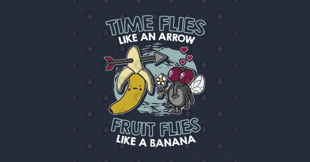 Time flies like an arrow fruit flies like a banana Time Flies TShirt TeePublic