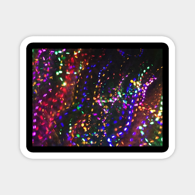 Color Lights In Motion no. 2 Magnet by Neil Feigeles