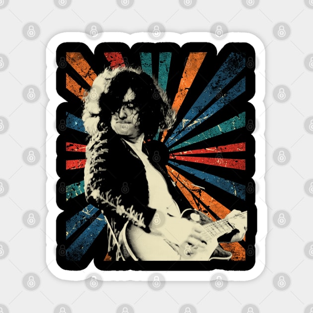 sketc vintage Jimmy- Page Magnet by ArmandoApparel