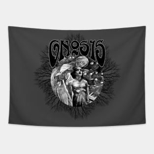 GNOSIS - art nouveau psychedelic esoteric occult spiritual design Tapestry