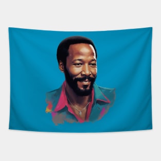 Portrait Marvin Gaye 80s Tapestry