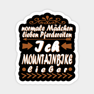 Mountainbike Mädchen Biken Downhill Magnet