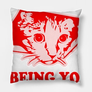 Ceiling Cat is Being Your Valentine Meme Pillow