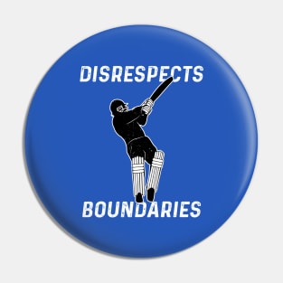 Cricket Batsman Disrespects Boundaries Cricket Fan Pin