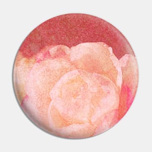 Patterned Golden Pink Camellias Pin