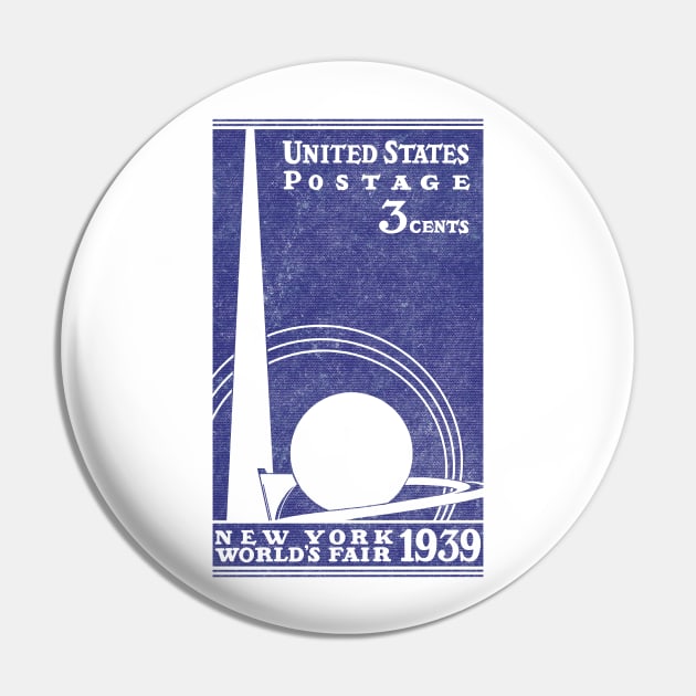 1939 World’s Fair postage Pin by ThirteenthFloor