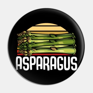 Asparagus - Retro Style Vegetable Vintage Food Pin